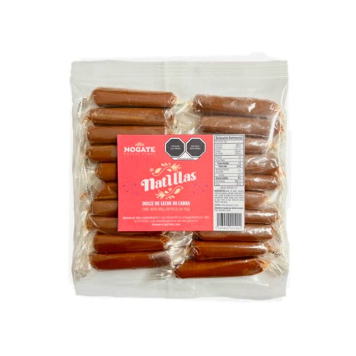 Natillas. Dulce de leche de cabra - Bolsa 20 piezas de 17 gr