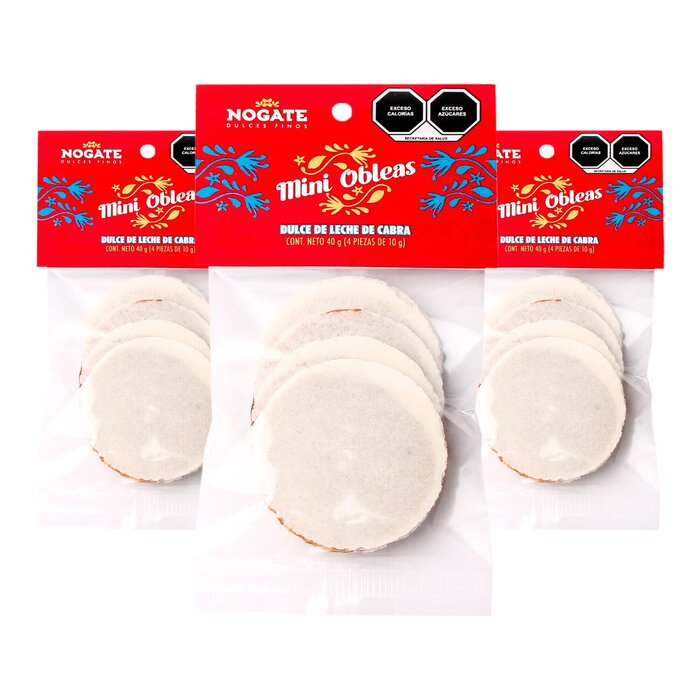 Mini Obleas - Caja con 30 paquetes de 40 g.