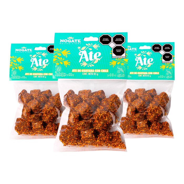 Ate de Guayaba Enchilado - Caja con 30 paquetes de 85 g.