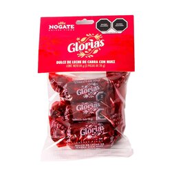 Glorias de Dulce de Leche con Nuez. Paquete de 3 pz de 84 gr